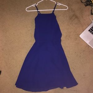 Urban Outfitters blue strappy, backless dress